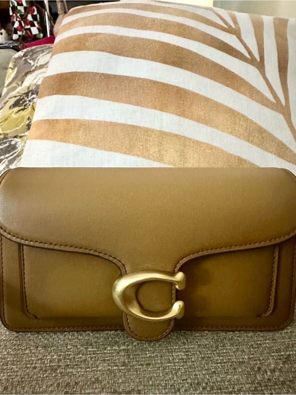 Coach Tabby 20 Crossbody Bag & Wallet Set Honey Brown Leather With Dust Bag - Picture 6 of 17
